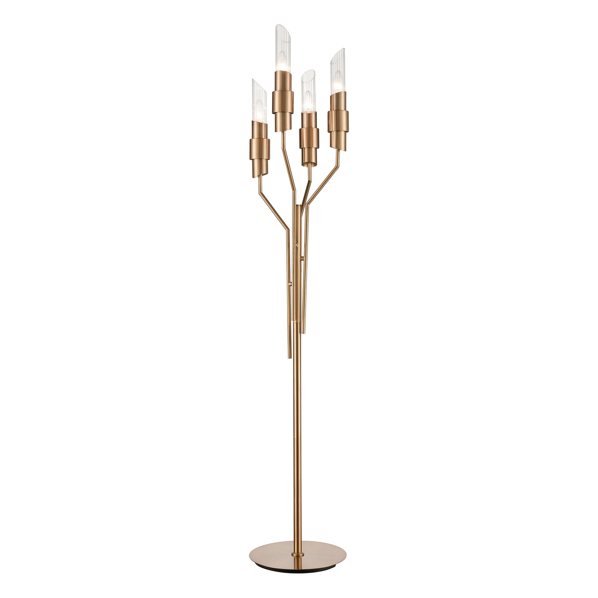 ELK SIGNATURE D4458 Carisbrooke 64'' High 4-Light Floor Lamp - Burnished Brass