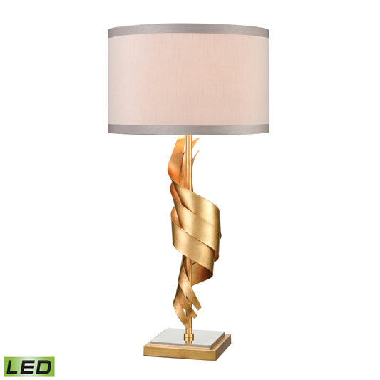 ELK SIGNATURE D4499-LED Shake It Off 33'' High 1-Light Table Lamp - Gold Leaf - Includes LED Bulb