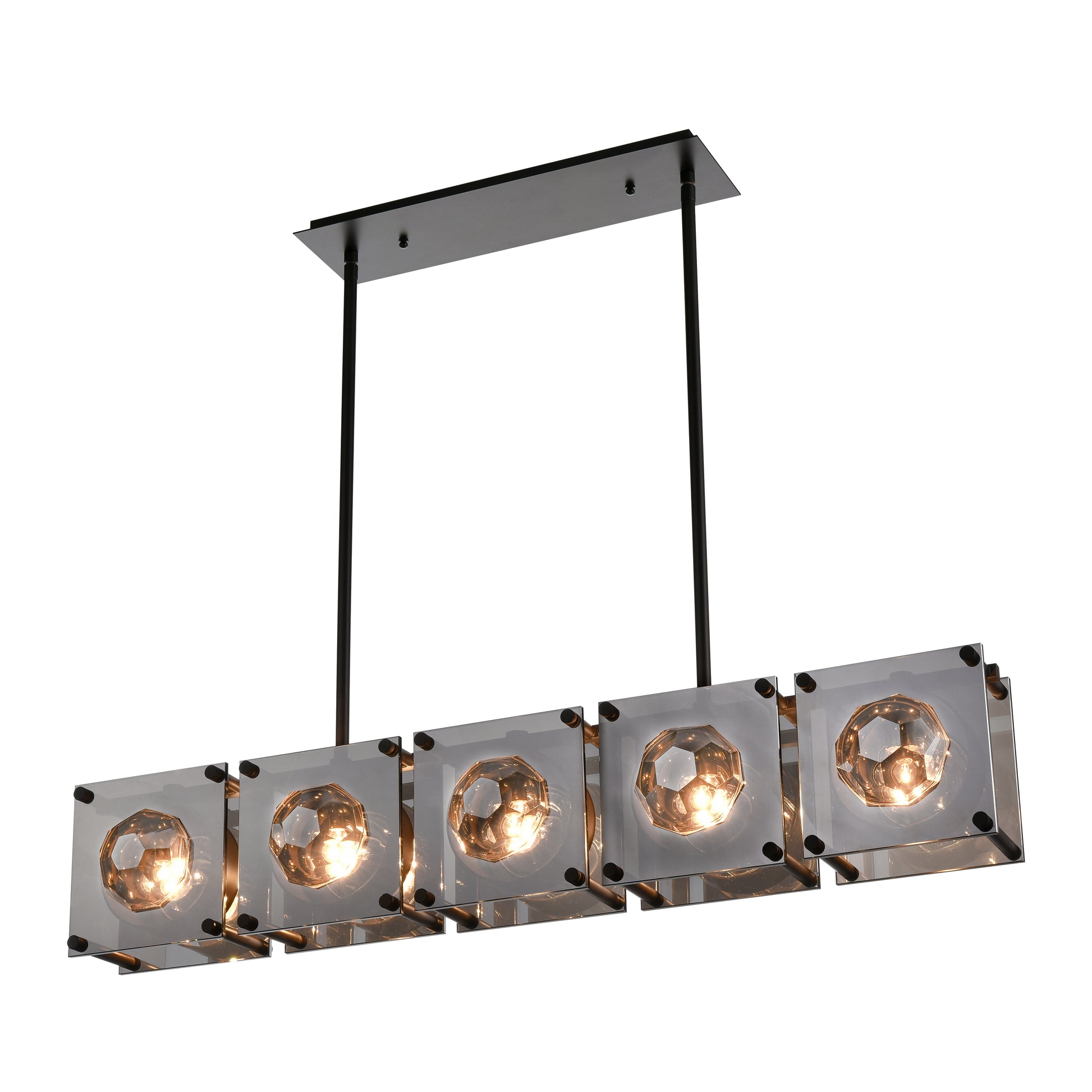 ELK SIGNATURE D4651 Brilliance 43'' Wide 5-Light Linear Chandelier - Oil Rubbed Bronze