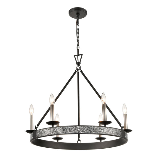 ELK SIGNATURE D4679 Impression 27'' Wide 6-Light Chandelier - Oil Rubbed Bronze