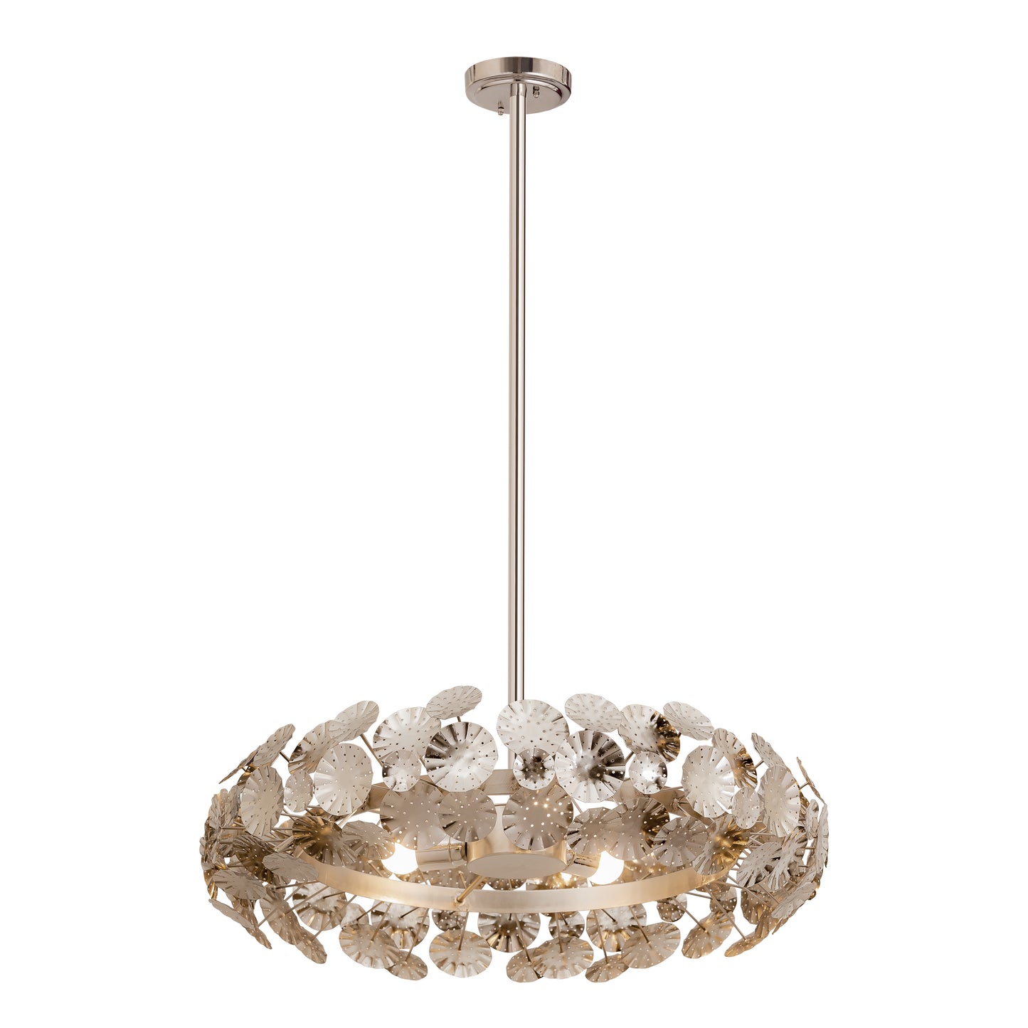 ELK SIGNATURE D4723 Camora 26'' Wide 3-Light Pendant - Nickel