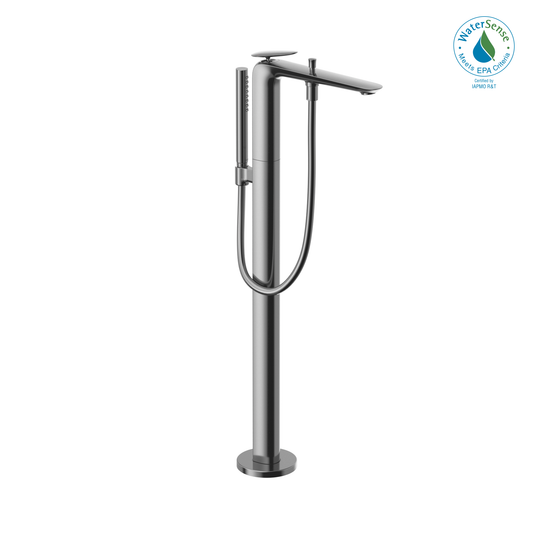 TOTO TBP03301U#CP ZA Single-Handle Free Standing Tub Filler with Handshower , Polished Chrome