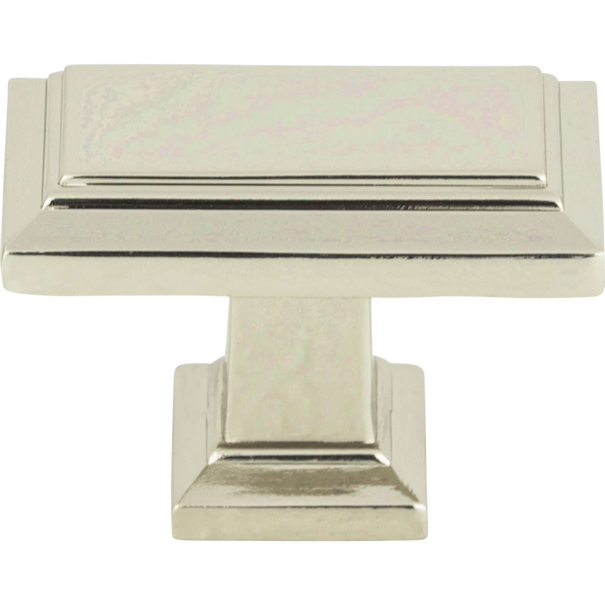 ATLAS 290-PN Sutton Place Rectangle Knob 1 7/16 Inch Polished Nickel