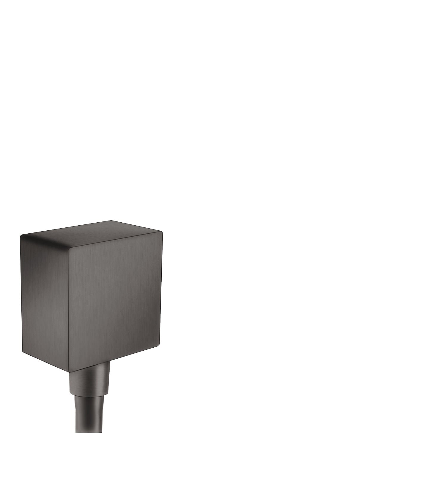 HANSGROHE 26455341 Brushed Black Chrome FixFit Modern Wall Outlet
