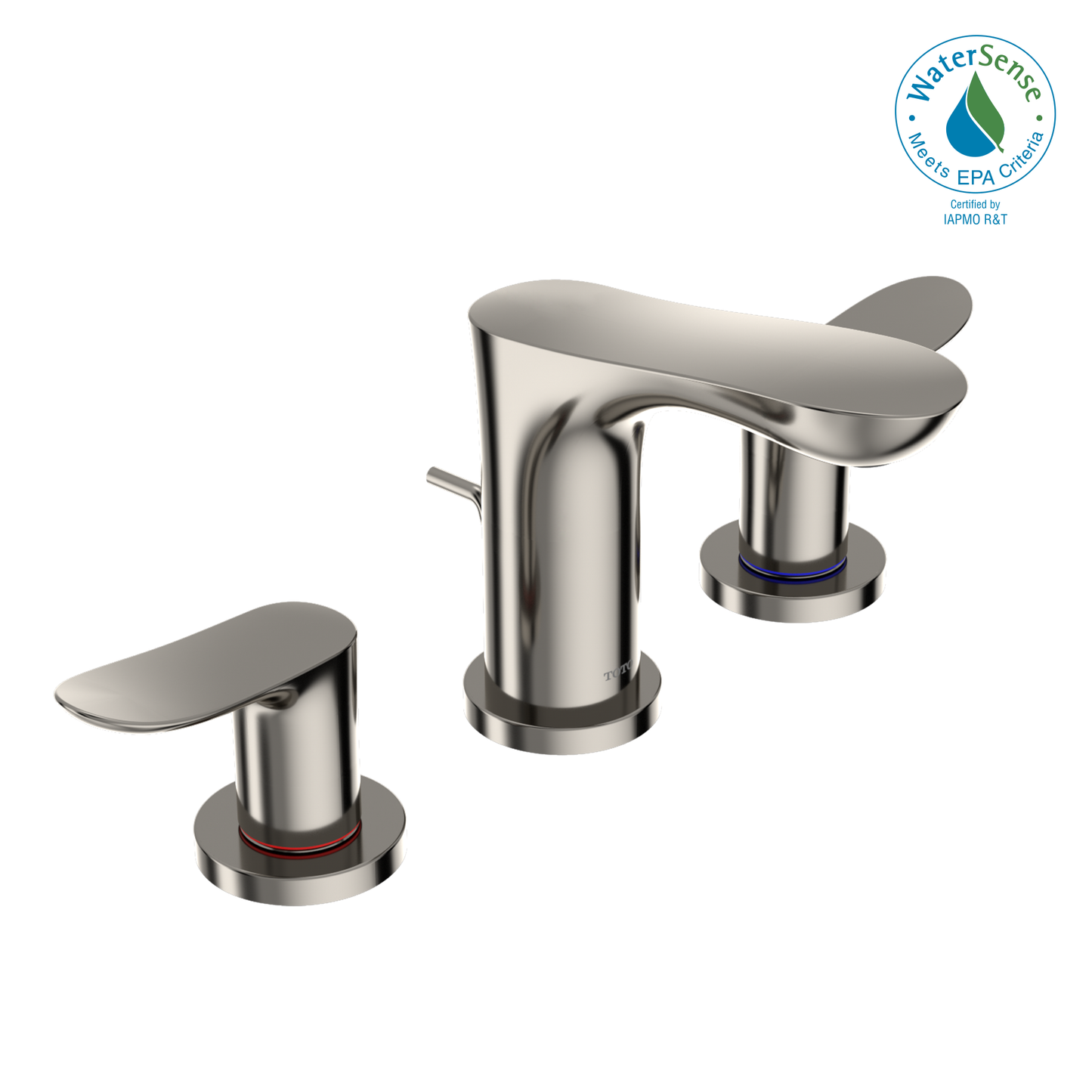 TOTO TLG01201U#PN GO Series 1.2 GPM Two Handle Widespread Bathroom Sink Faucet with Drain Assembly , Polished Nickel