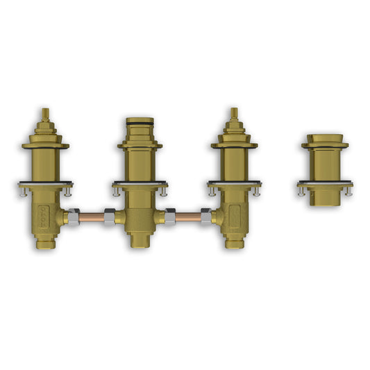 TOTO TBMV2 Four Hole Deck-Mount Roman Tub Filler Valve -TBMV2 , Brass