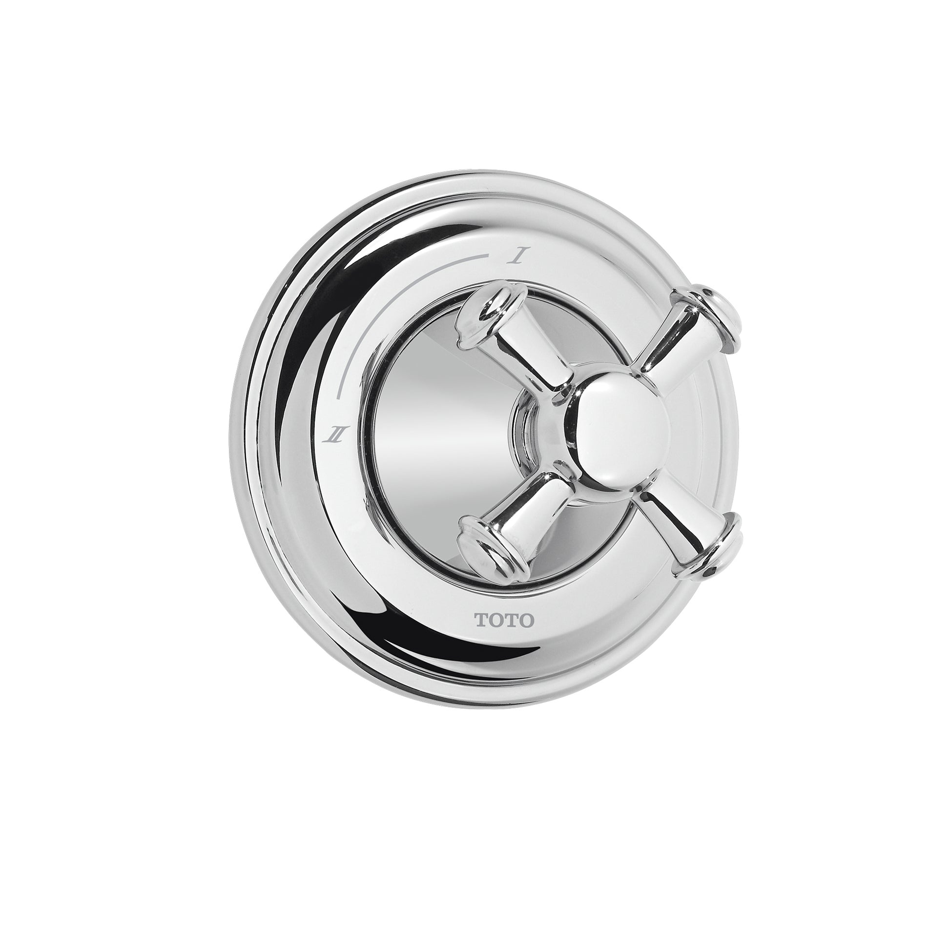 TOTO TS220DW#CP Vivian Cross Handle Two-Way Diverter Trim , Polished Chrome