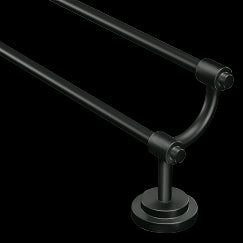 MOEN DN0722BL Iso  Double Towel Bar In Matte Black