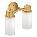 MOEN DN0762BG Iso  Two Globe Bath Light In Brushed Gold