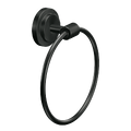 MOEN DN0786BL Iso  Towel Ring In Matte Black