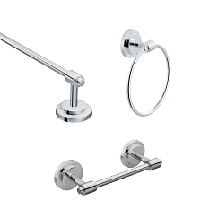 MOEN DN0793CH Iso  Pivoting Paper Holder Towel Ring Towel Bar In Chrome
