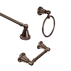 MOEN DN3693ORB Bradshaw  Pivoting Paper Holder Towel Bar Towel Ring In Oil Rubbed Bronze