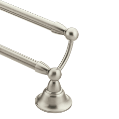 MOEN DN6822BN Sage  24" Double Towel Bar In Brushed Nickel