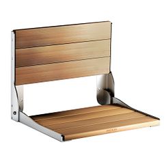 MOEN DN7110 Moen Home Care Teak Folding Shower Seat In Natural Wood