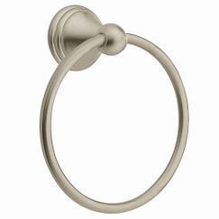 MOEN DN8486BN Preston  Towel Ring In Brushed Nickel