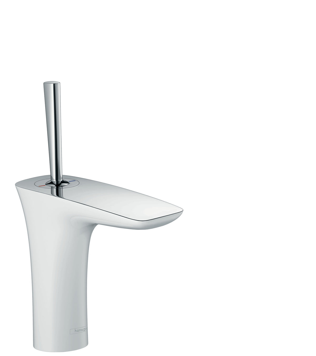 HANSGROHE 15070401 PuraVida Single-Hole Faucet 110, 1.2 GPM in White/Chrome