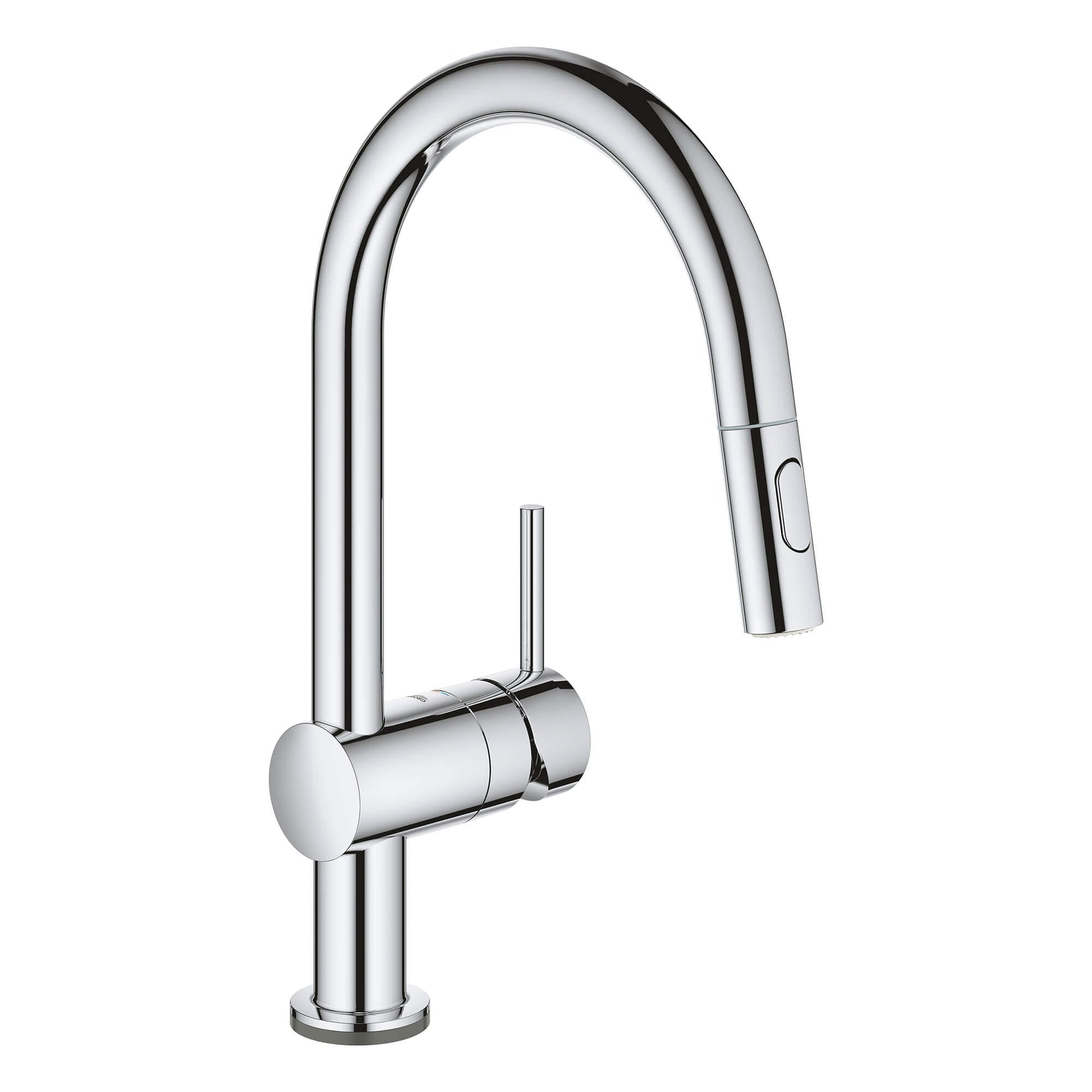 GROHE 31359002 Minta Chrome Single-Handle Pull Down Kitchen Faucet Dual Spray 1.75 GPM with Touch Technology