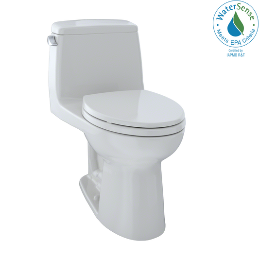 TOTO MS854114EL#11 Eco UltraMax One-Piece Elongated 1.28 GPF ADA Compliant Toilet , Colonial White