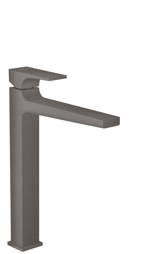 HANSGROHE 32513341 Brushed Black Chrome Metropol Modern Single Hole Bathroom Faucet 1.2 GPM