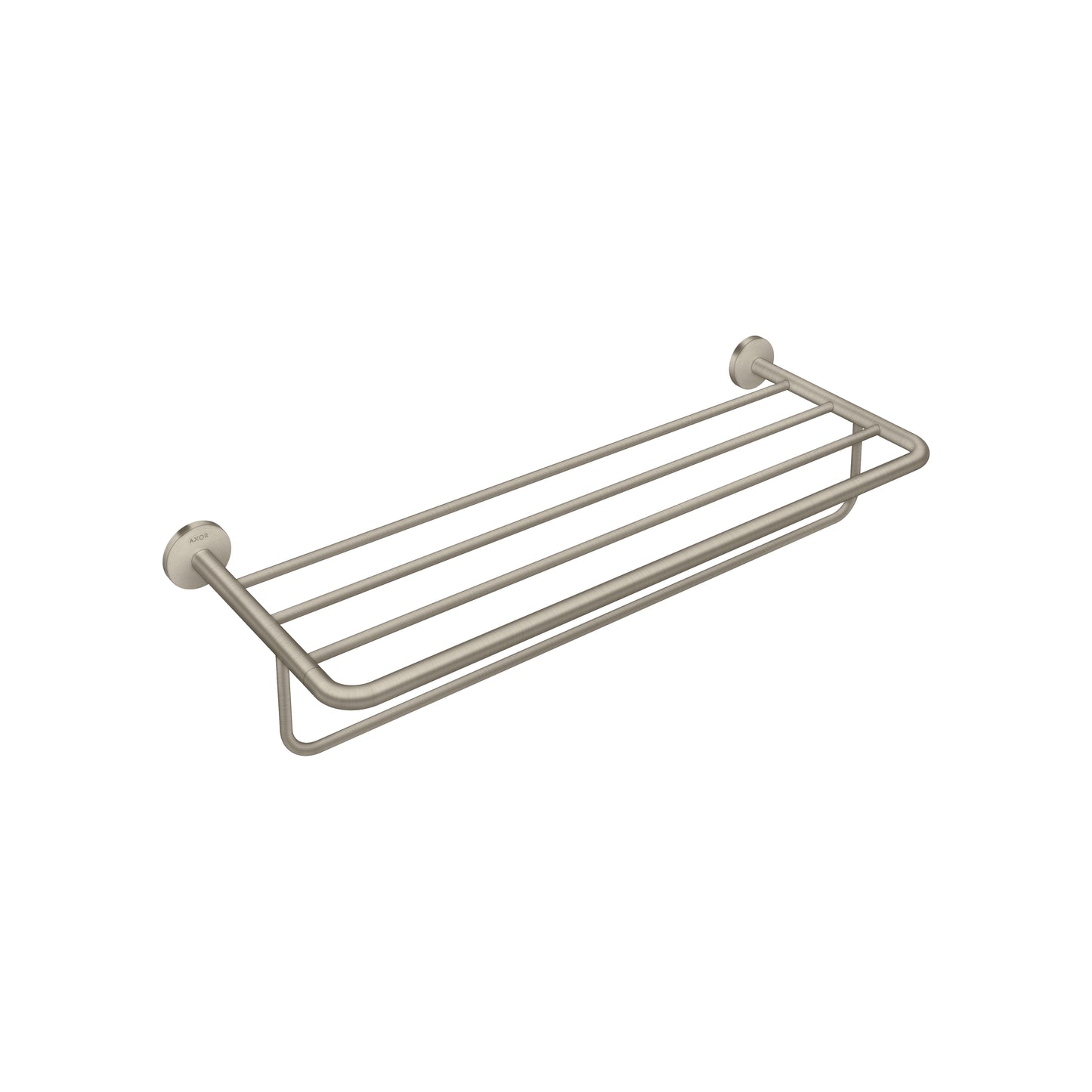 AXOR 42843820 Brushed Nickel Universal Circular Modern Towel Rack with Towel Holder