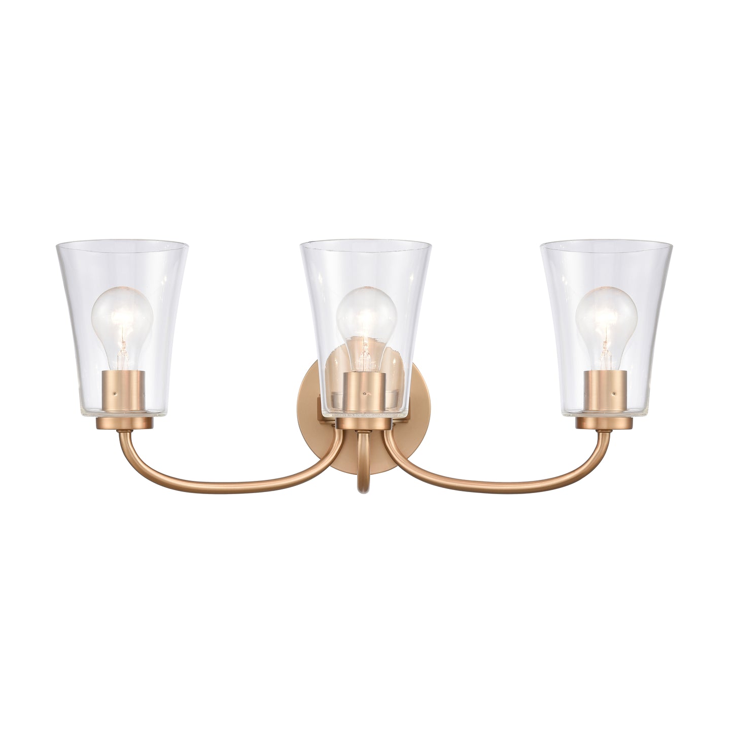 ELK SHOWROOM EC89264/3 Emily 23'' Wide 3-Light Vanity Light - Brushed Gold