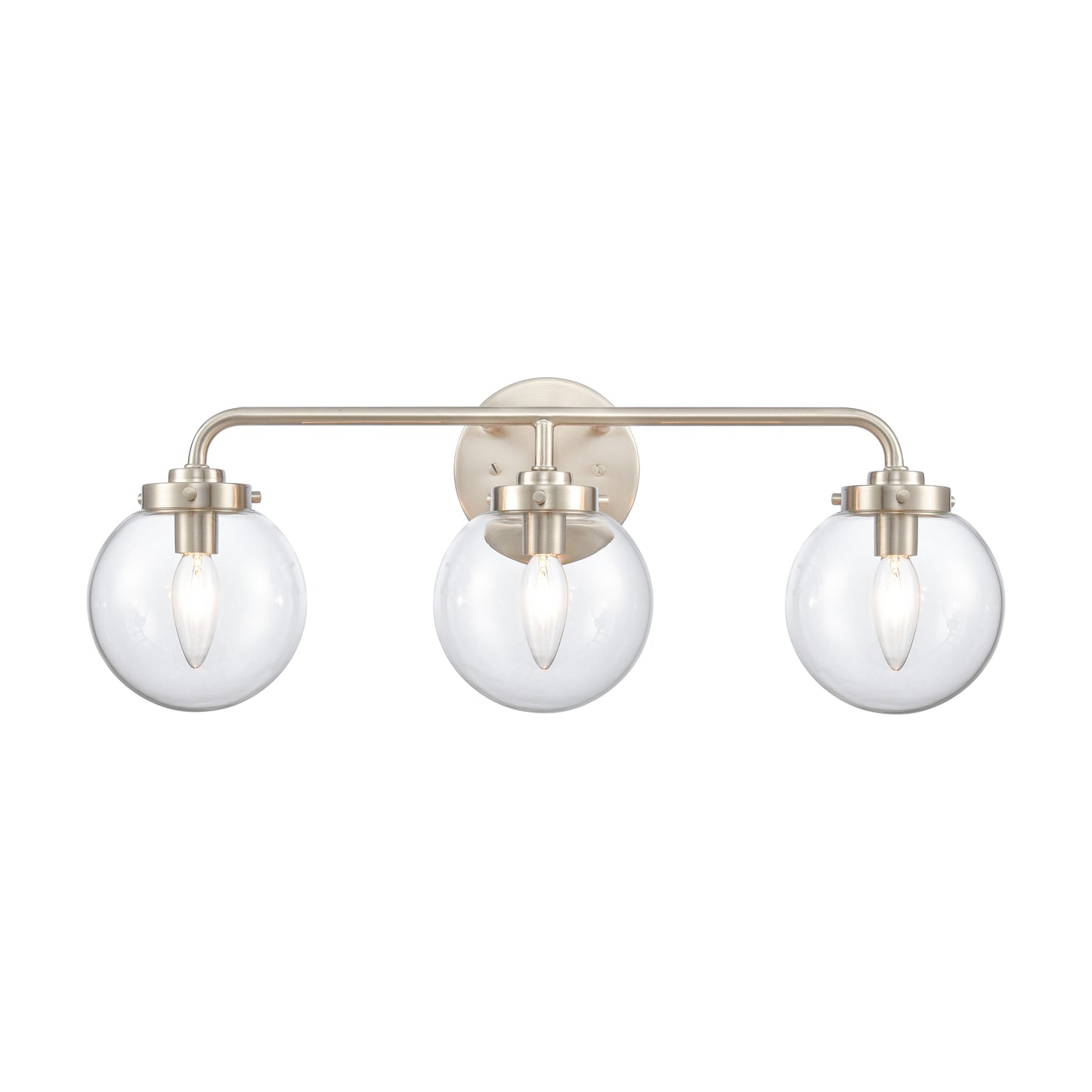 ELK SHOWROOM EC89953/3 Fairbanks 22.75'' Wide 3-Light Vanity Light - Brushed Nickel and Clear