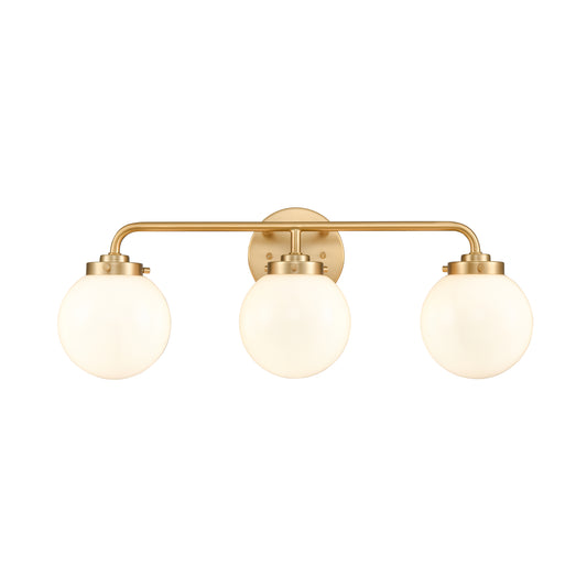 ELK SHOWROOM EC89974/3 Fairbanks 22.75'' Wide 3-Light Vanity Light - Brushed Gold and Opal