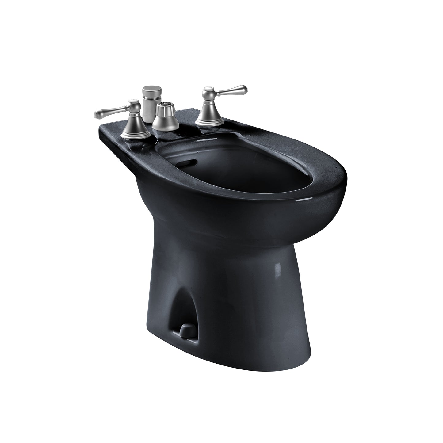 TOTO BT500B#51 Piedmont Deck Mount Vertical Spray Flushing Rim Bidet , Ebony