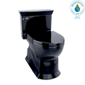 TOTO MS964214CEF#51 Eco Soiree One-Piece Elongated 1.28 GPF Universal Height Skirted Toilet , Ebony