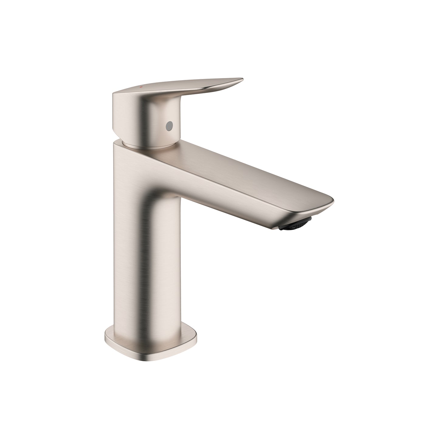HANSGROHE 71253821 Brushed Nickel Logis Fine Modern Single Hole Bathroom Faucet 1.2 GPM