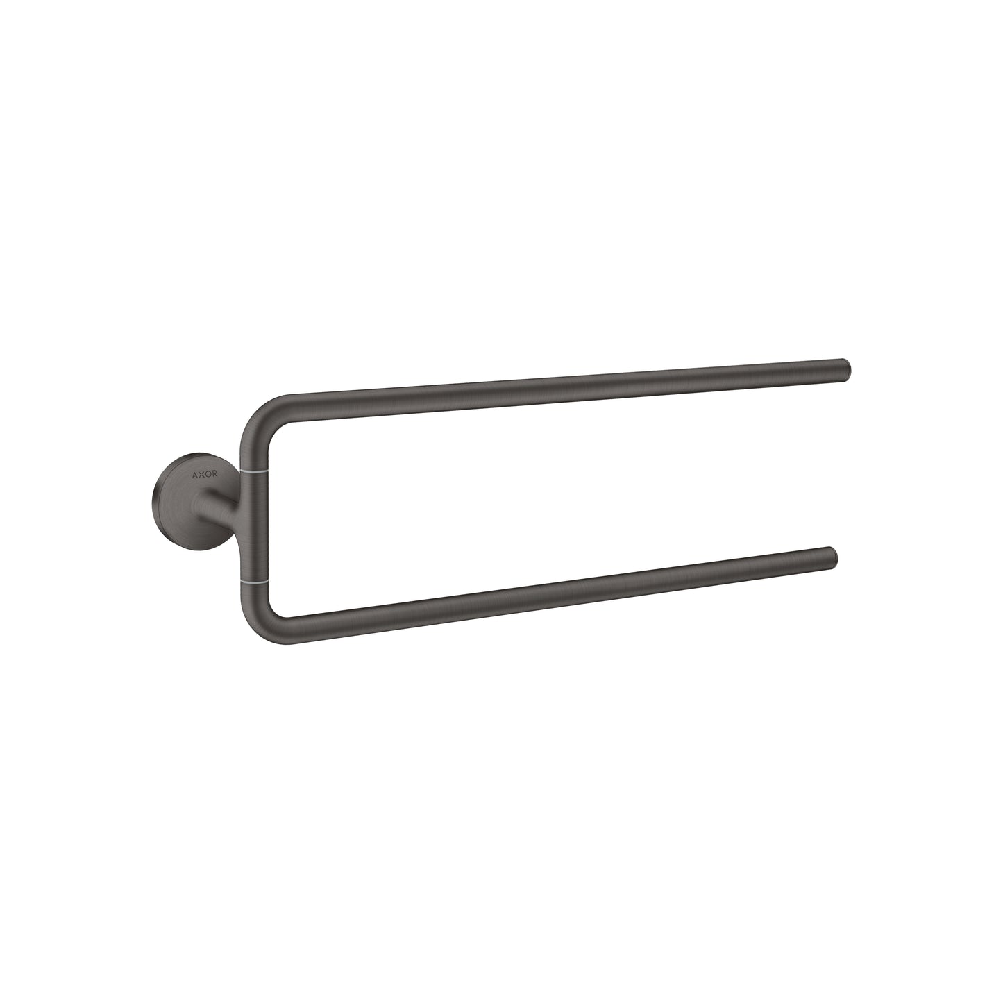 AXOR 42822340 Brushed Black Chrome Universal Circular Modern Towel Bar