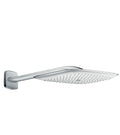 HANSGROHE 27437401 PuraVida Showerhead 400 1-Jet with Showerarm, 2.5 GPM in White/Chrome