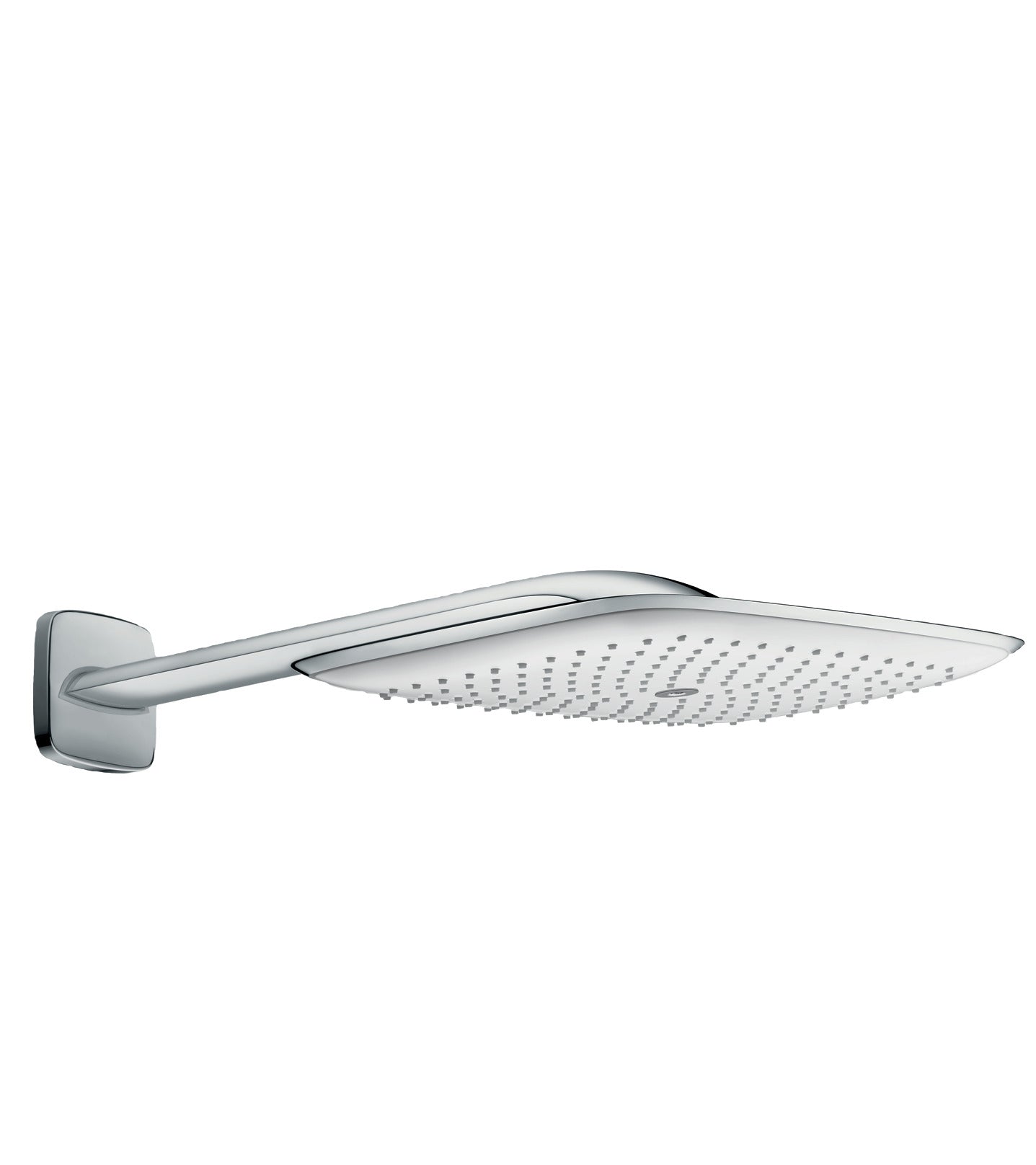 HANSGROHE 27437401 PuraVida Showerhead 400 1-Jet with Showerarm, 2.5 GPM in White/Chrome