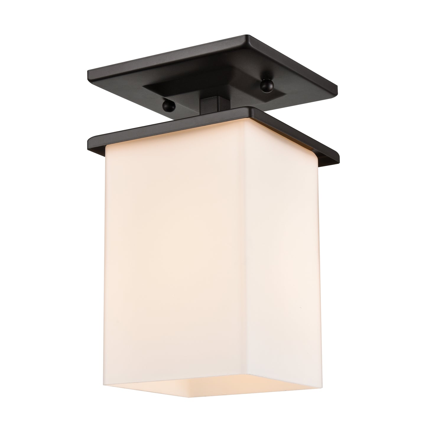 THOMAS EN110136 Broad Street 5.5'' Wide 1-Light Outdoor Flush Mount - Textured Matte Black