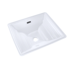 TOTO LT626G#01 Aimes Rectangular Undermount Bathroom Sink with CEFIONTECT , Cotton White