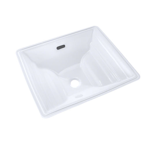 TOTO LT626G#01 Aimes Rectangular Undermount Bathroom Sink with CEFIONTECT , Cotton White