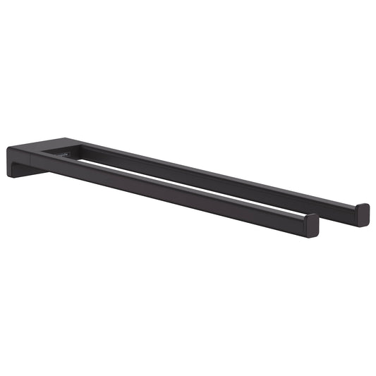 HANSGROHE 41770670 Matte Black AddStoris Modern Towel Holder