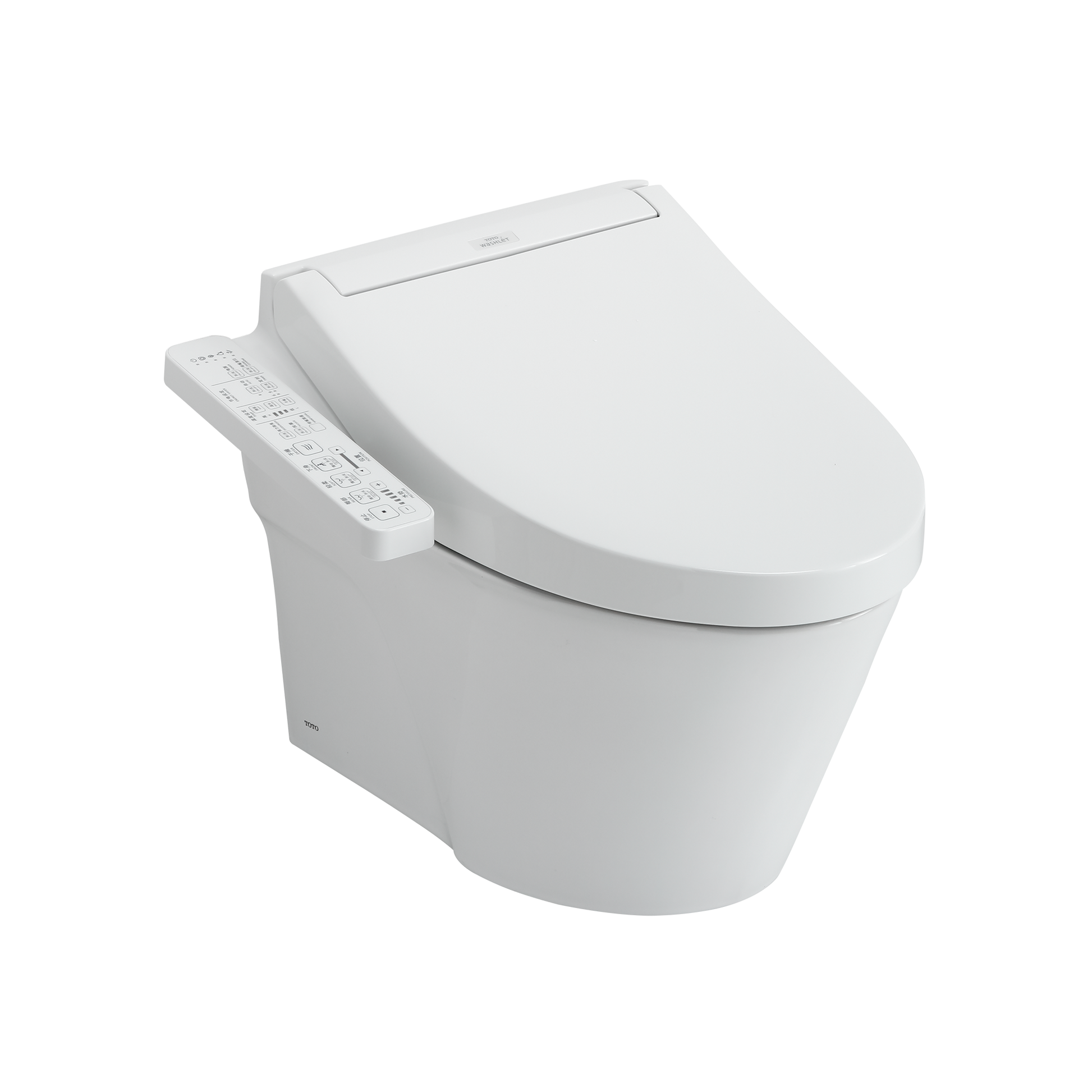 TOTO CWT4263074CMFG#MS WASHLET+ AP Wall-Hung Elongated Toilet and WASHLET C2 and DuoFit In-Wall 0.9 and 1.28 GPF Dual-Flush Tank System , Matte Silver