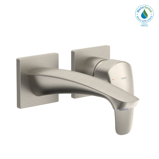 TOTO TLG09307U#BN GM 1.2 GPM Wall-Mount Single-Handle Bathroom Faucet with COMFORT GLIDE Technology , Brushed Nickel