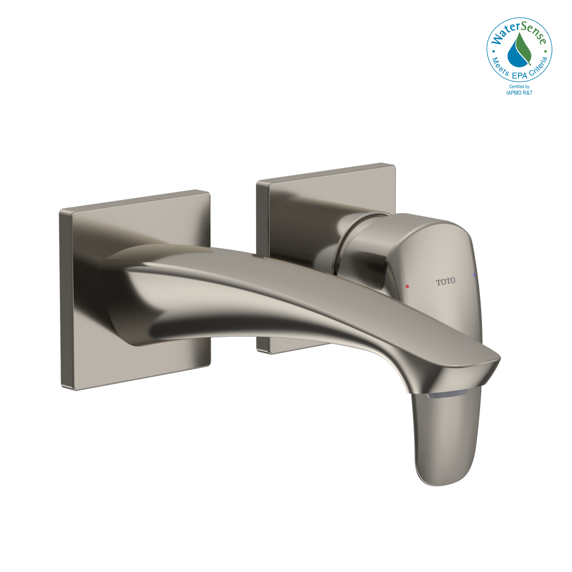 TOTO TLG09307U#PN GM 1.2 GPM Wall-Mount Single-Handle Bathroom Faucet with COMFORT GLIDE Technology , Polished Nickel