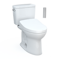 TOTO MW7763046CSFGA.10#01 Drake WASHLET+ Two-Piece Elongated 1.6 GPF Universal Height TORNADO FLUSH Toilet with Auto Flush , Cotton White