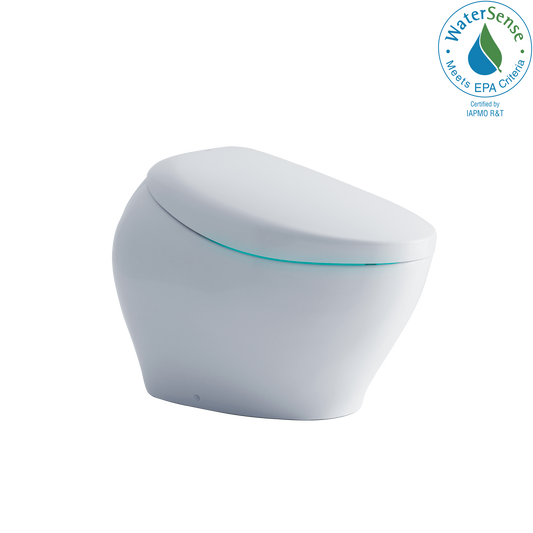 TOTO MS903CUMFX#01 NEOREST NX2 Dual Flush 1.0 or 0.8 GPF Toilet with Integrated Bidet Seat and EWATER+ and ACTILIGHT , Cotton White