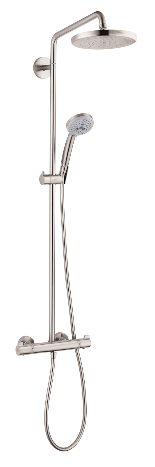 HANSGROHE 27185821 Brushed Nickel Croma Modern Showerpipe 2.5 GPM