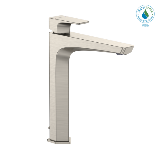 TOTO TLG07305U#BN GE 1.2 GPM Single Handle Vessel Bathroom Sink Faucet with COMFORT GLIDE Technology , Brushed Nickel