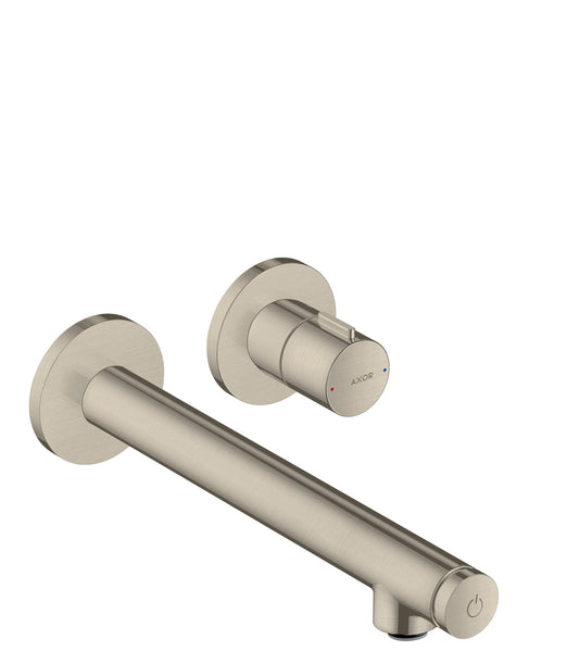 AXOR 45113821 Brushed Nickel Uno Modern Wall Mounted Bathroom Faucet 1.2 GPM