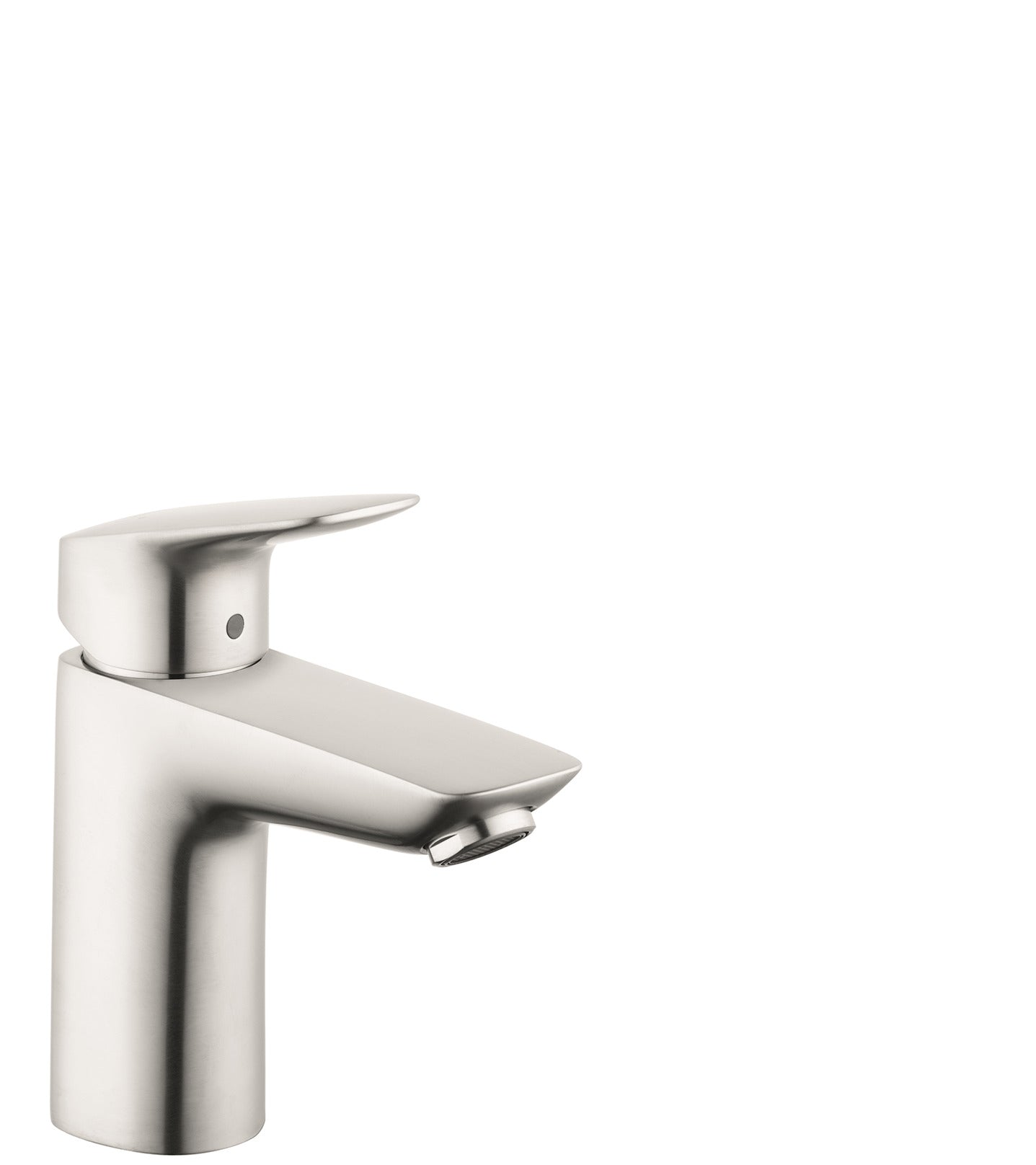 HANSGROHE 71100821 Brushed Nickel Logis Modern Single Hole Bathroom Faucet 1.2 GPM