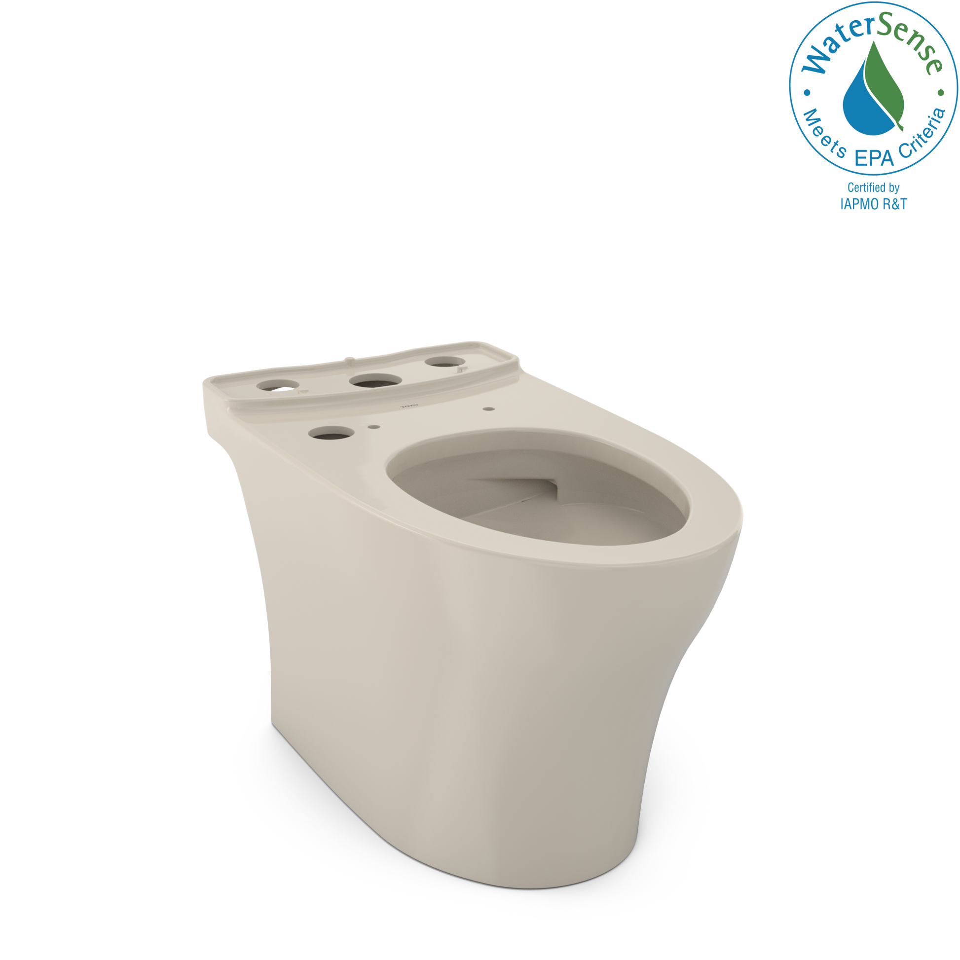 TOTO CT446CEFGNT40#03 Aquia IV Elongated Universal Height Skirted Toilet Bowl with CEFIONTECT , Bone