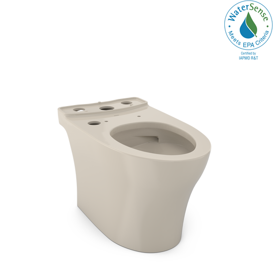 TOTO CT446CEFGNT40#03 Aquia IV Elongated Universal Height Skirted Toilet Bowl with CEFIONTECT , Bone