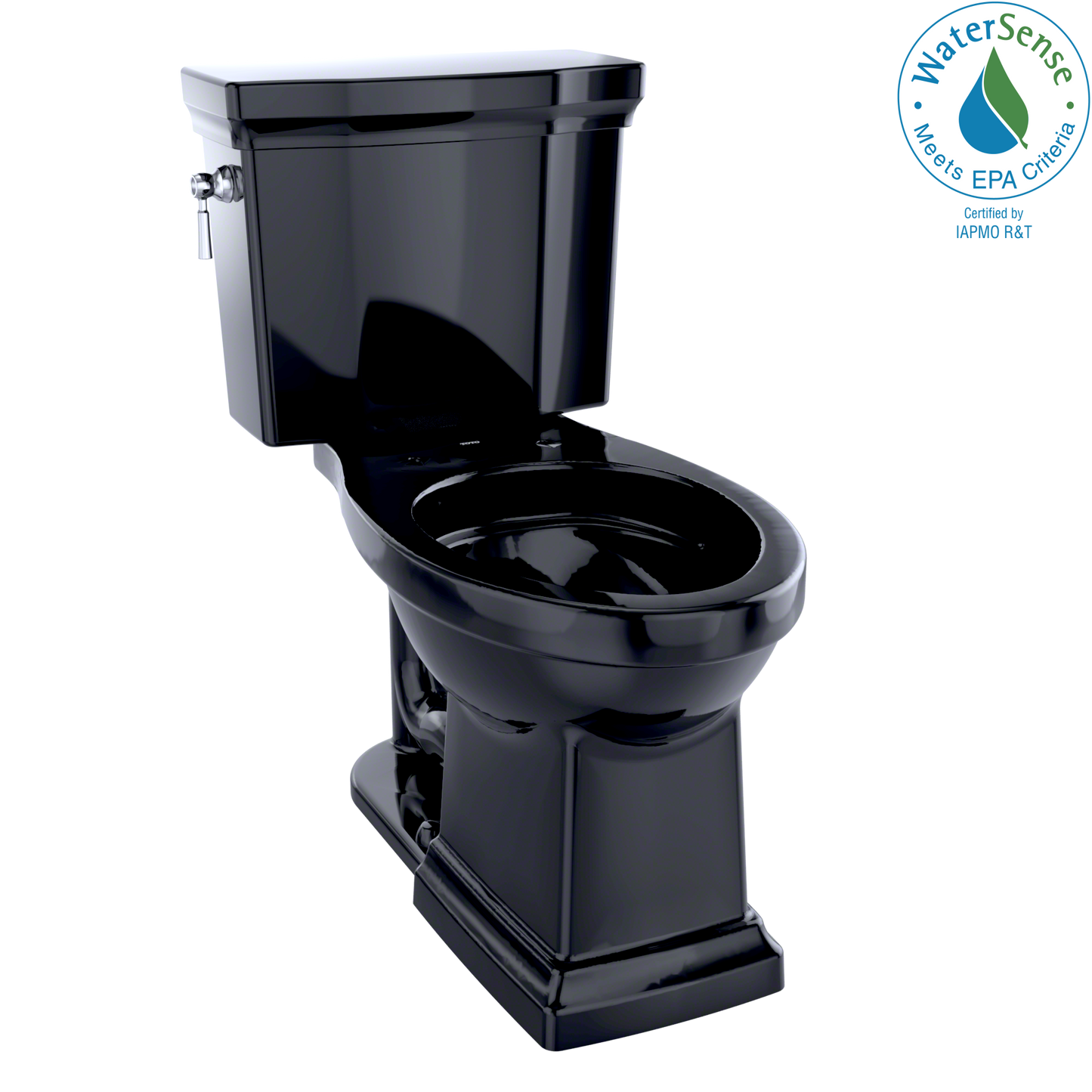 TOTO CST404CEF#51 Promenade II Two-Piece Elongated 1.28 GPF Universal Height Toilet , Ebony