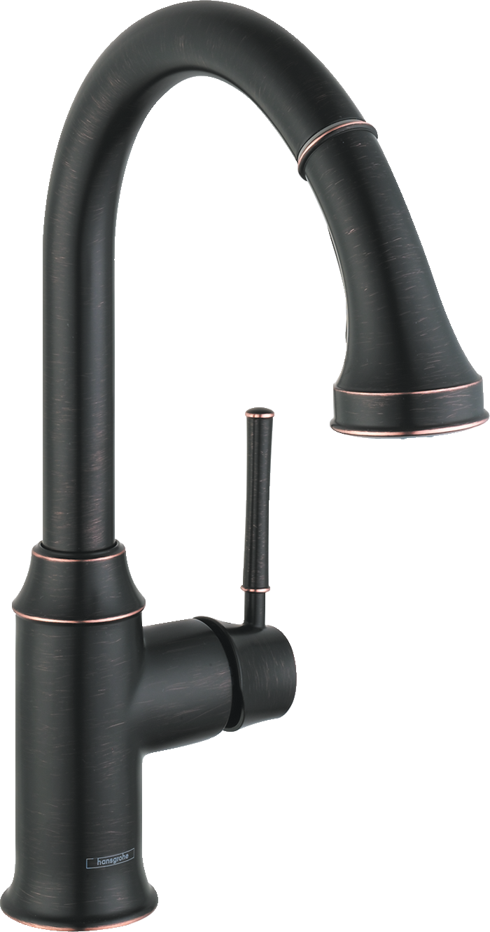 HANSGROHE 04215920 Talis C HighArc Kitchen Faucet, 2-Spray Pull-Down, 1.75 GPM - Rubbed Bronze